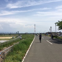 Photo taken at 江戸川土手（柴又公園前） by K S. on 5/5/2019