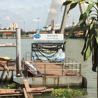 Photo taken at ท่าเรือสะพานพระราม 8 (Rama 8 Bridge Pier) N14 by 南北 東. on 8/16/2014