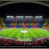 Photo taken at NOU CAMP Stadium (FC Barcelona) by Andrew B. on 5/19/2013