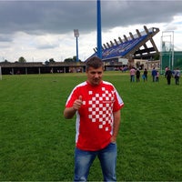 Photo taken at Stadion NK Osijek by Mario K. on 5/31/2014