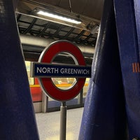 Photo taken at North Greenwich London Underground Station by رزان on 6/21/2023