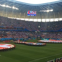 Photo taken at Mordovia Arena by Pablo I. on 6/16/2018