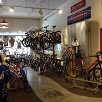 Photo taken at Calistoga Bikeshop by Jon S. on 4/4/2014