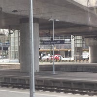 Photo taken at Freiburg (Breisgau) Hauptbahnhof by Maximilian R. on 4/6/2015