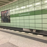 Photo taken at U Magdalenenstraße by Maximilian R. on 1/19/2016