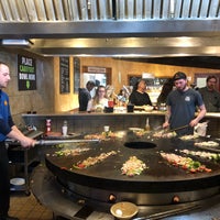 Photo taken at bd&amp;#39;s Mongolian Grill by Laura A. on 4/20/2019