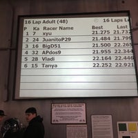 Снимок сделан в Racer&amp;#39;s Edge Indoor Karting пользователем Таня Я. 6/11/2017