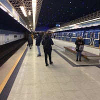 Photo taken at Станция метро «Петровщина» by Владислав Щ. on 1/25/2021