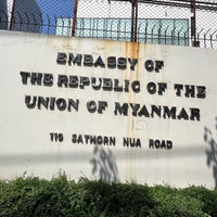 Photo taken at Embassy of the Republic of the Union of Myanmar by Y on 2/13/2023