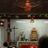 Photo taken at Gereja Santa Maria de Fatima Toasebio by Denny T. on 12/24/2014