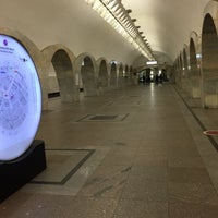 Photo taken at metro Kuznetsky Most by Irina O. on 4/15/2020
