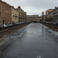 Photo taken at Voznesensky Bridge by Irina O. on 2/5/2020