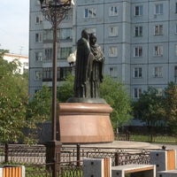 Photo taken at Памятник Петру и Февронии by Nikolai Z. on 6/16/2013
