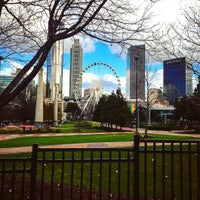 Photo taken at Centennial Olympic Park Dr. by Marcio M. on 12/27/2015