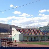 Photo taken at Стадион «Локомотив» by Vlada S. on 5/9/2013