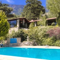 Photo taken at Olympos Mountain Lodge by Meltem A. on 4/16/2022