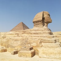 Photo taken at Great Sphinx of Giza by Emir Aşkın on 3/5/2018