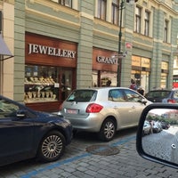 Photo taken at Granát Jewelery Czech Garnet Turnov by Guldana A. on 7/20/2014