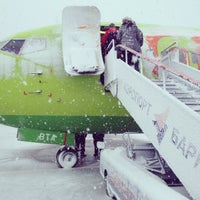 Photo taken at Barnaul International Airport (BAX) by Evgeny G. on 5/11/2013