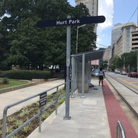 Photo taken at Atlanta Streetcar - Hurt Park by Tim T. on 6/15/2017