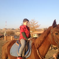 Photo taken at Ayrudzi Horse Backriding Club by Liana M. on 11/2/2013