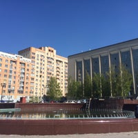 Photo taken at Фонтан «Речные цивилизации Сибири» by Аня К. on 5/6/2016