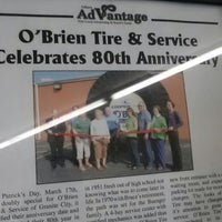 Photo taken at O&amp;#39;Brien Tire &amp;amp; Service Center by Chris E. on 5/14/2013