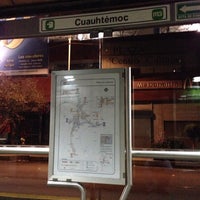 Photo taken at Metrobús Cuauhtémoc by Gerardo H. on 11/17/2013