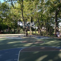 Photo taken at Astoria Park Basketball Courts by Forrest on 6/1/2014