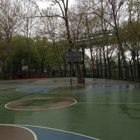 Photo taken at Astoria Park Basketball Courts by Forrest on 5/10/2014
