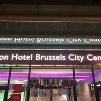 Photo taken at Thon Hotel Brussels City Centre by Christophe L. on 10/18/2018