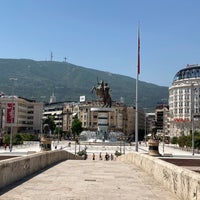 Photo taken at Macedonia Square by Oleksiy A. on 7/31/2021