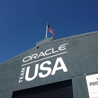 Photo taken at Oracle Team USA -Pier 80 by Heather F. on 7/25/2013