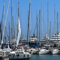 Photo taken at Port Vauban by J J. on 8/2/2023