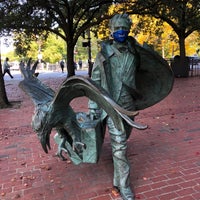 Photo taken at Edgar Allan Poe Statue by Roadtrip N. on 10/22/2020