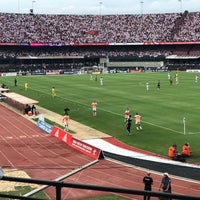 Photo taken at Camarote Sócio Torcedor do São Paulo F. C. by Thiago S. on 4/14/2019