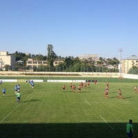 Photo taken at Rugby Stadium, Shevardeny Base by Etuna V. on 9/14/2013