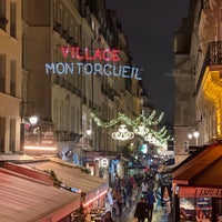 Photo taken at Rue Montorgueil by Martin Y. on 11/25/2021