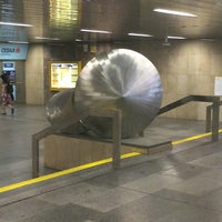 Photo taken at Metro =B= Palmovka by Vano L. on 9/21/2020