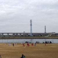 Photo taken at 鐘ヶ淵球技場 by Drude on 1/10/2022