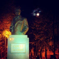 Photo taken at Памятник Сергею Есенину by Anna K. on 10/19/2013