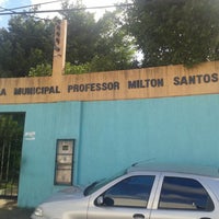 Photo taken at Escola Municipal Professor Milton Santos by Jorge Z. on 3/6/2014