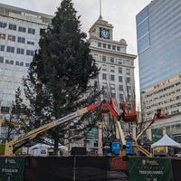 Photo taken at Pioneer Courthouse Square by Ashley on 11/14/2023