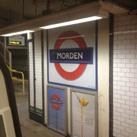 Photo taken at Morden London Underground Station by Nicholas A. on 4/30/2013