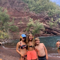 Photo taken at Red Sand Beach by J A. on 7/24/2021
