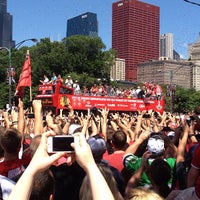 Photo taken at 2013 Chicago Blackhawks Stanley Cup Championship Rally by Casey R. on 6/28/2013