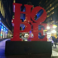 Photo taken at HOPE Sculpture by Robert Indiana by Joe on 11/4/2021