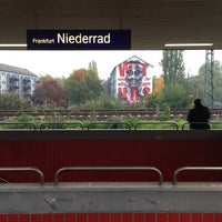 Photo taken at Bahnhof Frankfurt-Niederrad by Robert R. on 10/21/2015