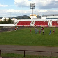 Photo taken at Стадион «Локомотив» by Pavel S. on 8/20/2014