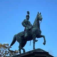 Photo taken at Equestrian Statue of Prince Komatsu Akihito by Masamichi O. on 2/3/2024